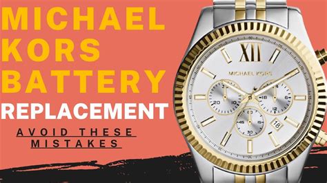 switching michael kors watch battery